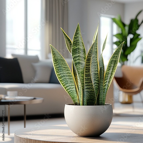 Modern Snake Plant in Home Decor