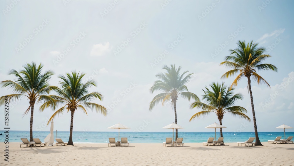 Tropical Beach Relaxation Scene Tropical Beach Relaxation Scene