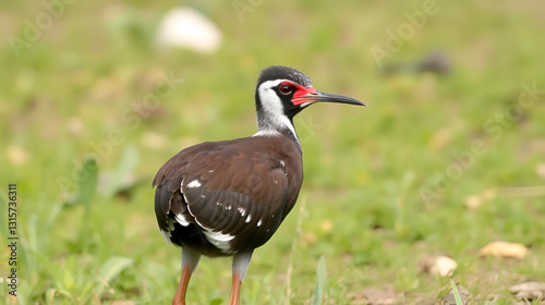 Young red - wattled lapwing