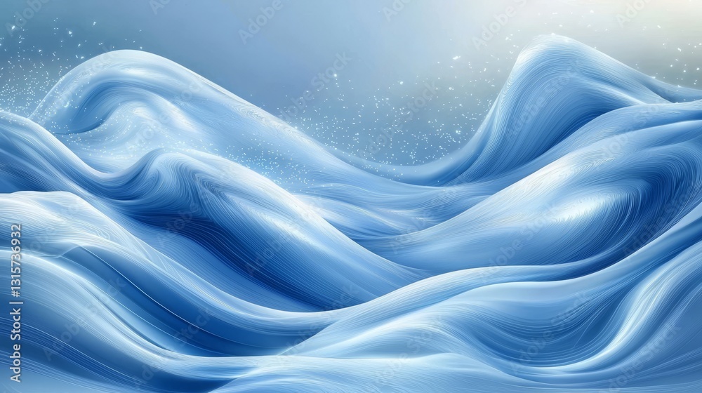 Naklejka premium Abstract background featuring wavy snow-covered hills.