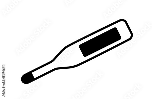 医療関連の単品アイコン　シンプルな電子体温計