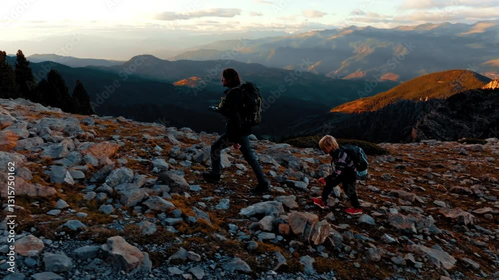 Exploring the rugged beauty of the Pyrenees in Spain at sunset Exploring the rugged beauty of the Pyrenees in Spain at sunset