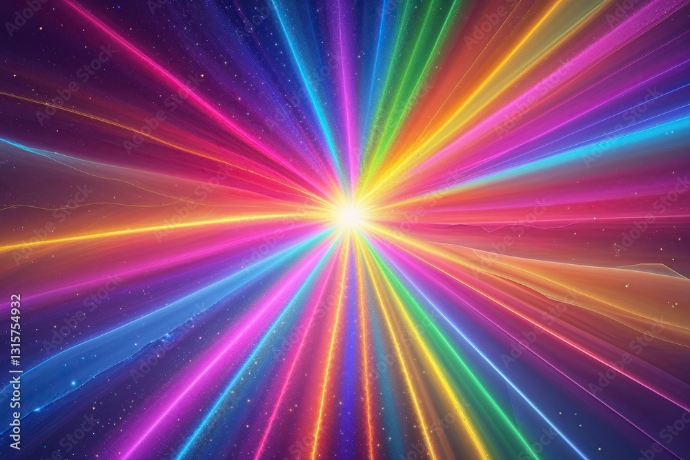 Fototapeta premium Vibrant Colorful Sunbeam Aura Background for Stunning Visuals