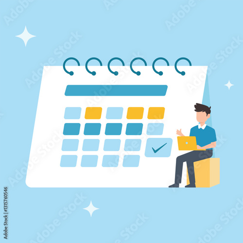 vector illustration of planning and process
