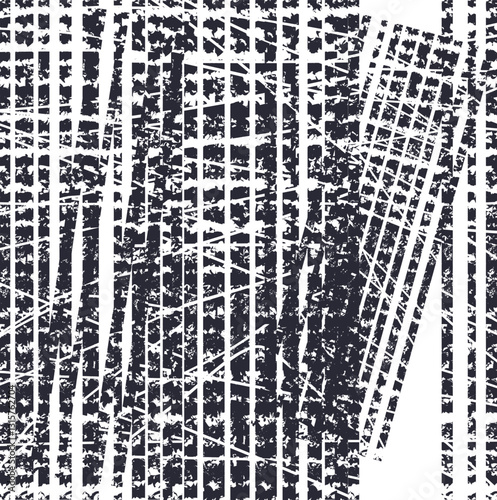 Abstract art with imitation of car tires prints