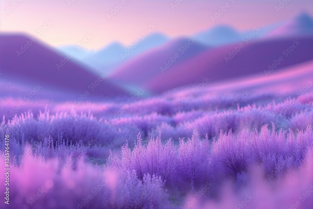 Pastel Purple Gradient Abstract Landscape with Soft Blurred Effect Pastel Purple Gradient Abstract Landscape with Soft Blurred Effect