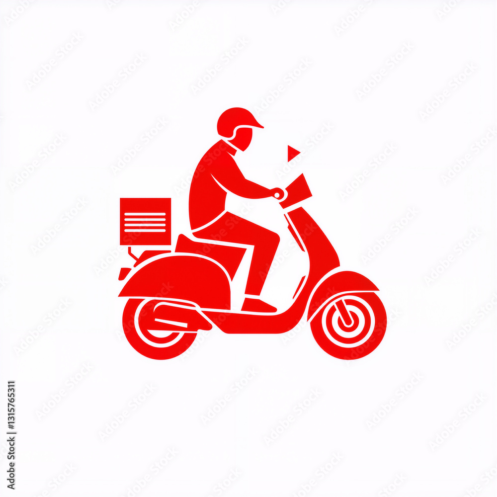 the logo is designed as an icon of the food delivery the logo is designed as an icon of the food delivery