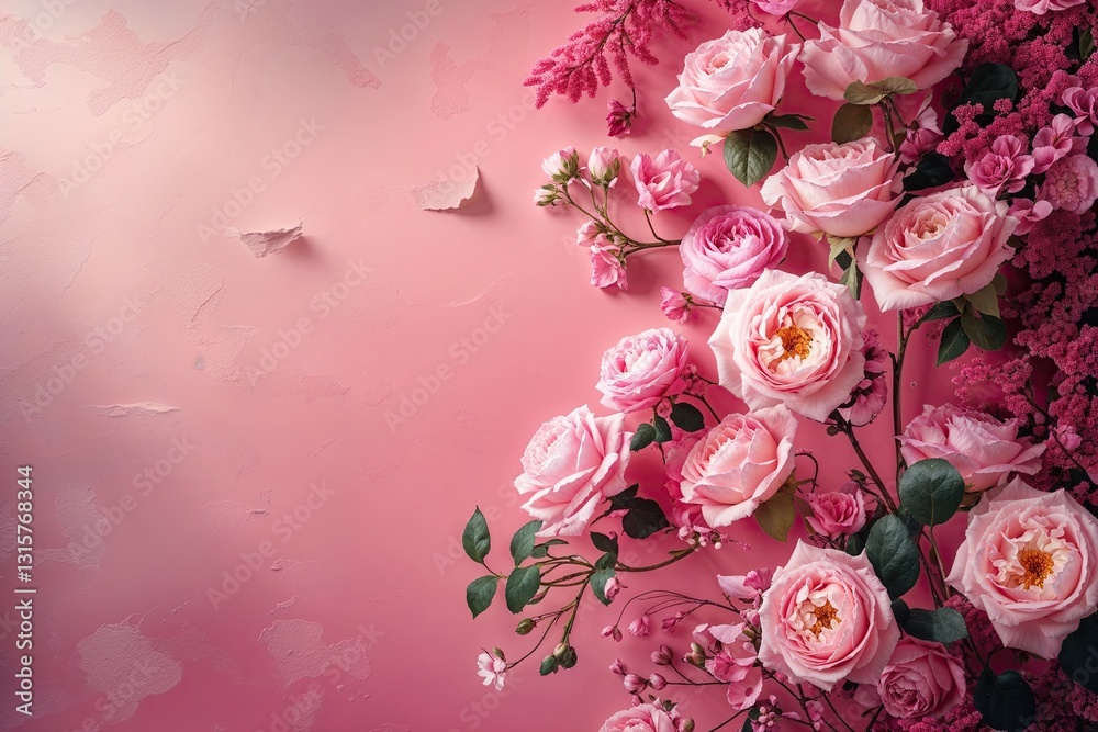 custom made wallpaper toronto digitalEnchanting Pink Gradient Background with Delicate Textures and Elegant Design