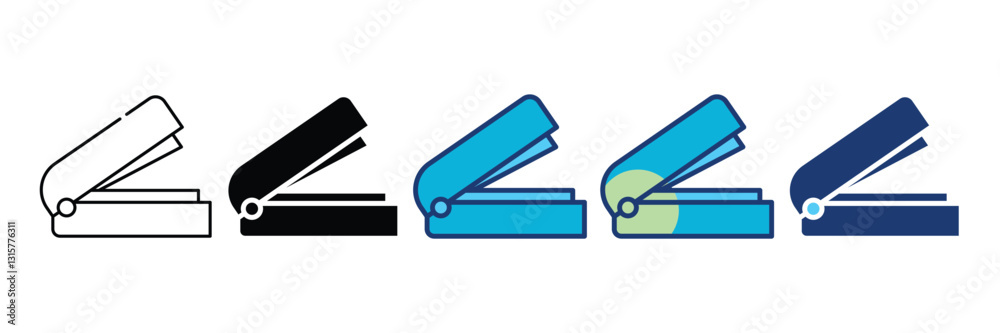 Staple Icon Set Multiple Style Collection Staple Icon Set Multiple Style Collection