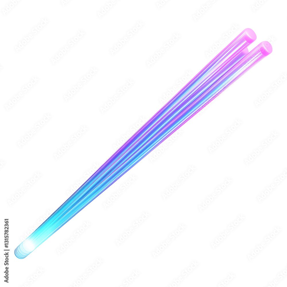 Neon Light Sticks in Vibrant Shades Isolated on transparent background Neon Light Sticks in Vibrant Shades Isolated on transparent background