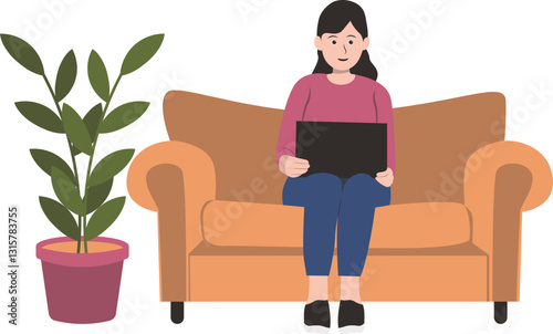 People Enjoying Hobbies with Flat Cartoon Design. Vector Illustration.