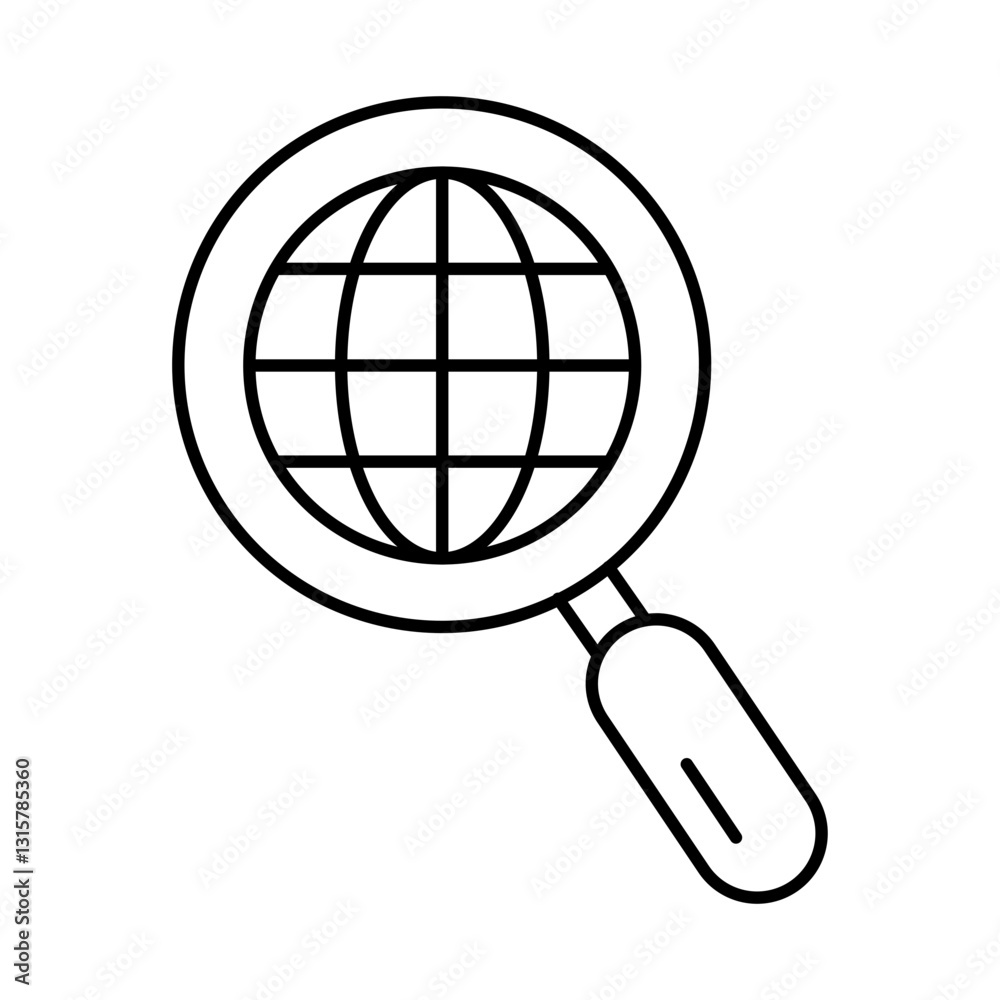 Globe with Magnifying Glass Line Icon. Teamwork, Business, Planning, Strategy, Marketing, Leadership, Work Group, Meeting, Partnership Icons Editable Stroke Vector Illustration
Globe with Magnifying Glass Line Icon. Teamwork, Business, Planning, Strategy, Marketing, Leadership, Work Group, Meeting, Partnership Icons Editable Stroke Vector Illustration