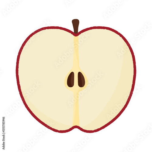 Apple Illustration Single Icon