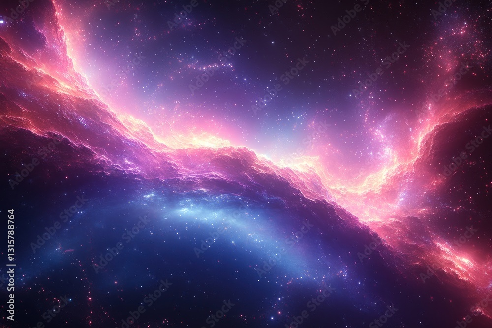 Fototapeta premium Cosmic nebulae swirling in deep space