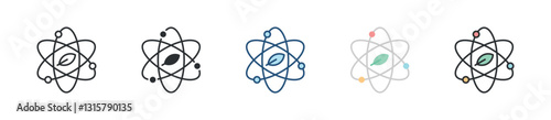 Science Icon Set Multiple Style Collection