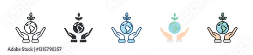 Environmental Protection Icon Set Multiple Style Collection