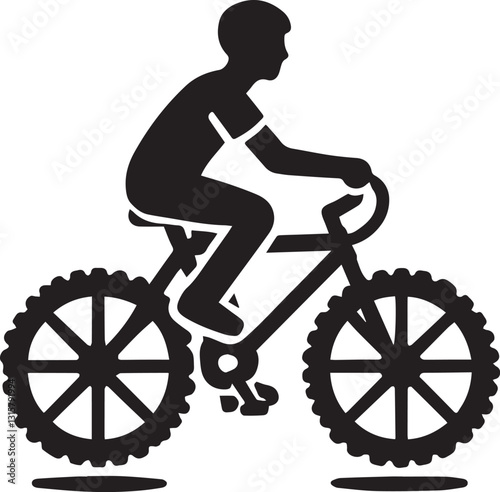silhouette of a cyclist on a bicycle, cyclist on a bicycle vector illustration, cyclist on a bicycle logo vector,  cyclist on a bicycle silhouette vector black and white