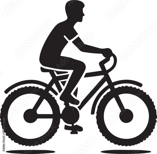 silhouette of a cyclist on a bicycle, cyclist on a bicycle vector illustration, cyclist on a bicycle logo vector,  cyclist on a bicycle silhouette vector black and white