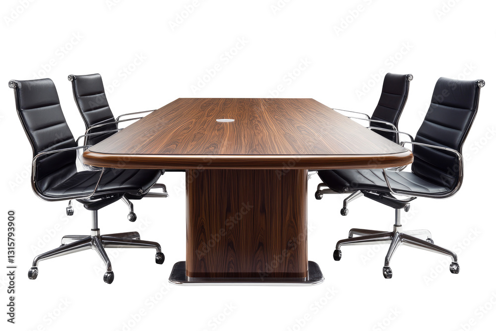 conference table on transparent background