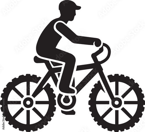 silhouette of a cyclist on a bicycle, cyclist on a bicycle vector illustration, cyclist on a bicycle logo vector,  cyclist on a bicycle silhouette vector black and white