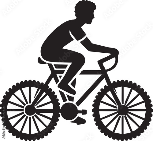 silhouette of a cyclist on a bicycle, cyclist on a bicycle vector illustration, cyclist on a bicycle logo vector,  cyclist on a bicycle silhouette vector black and white
