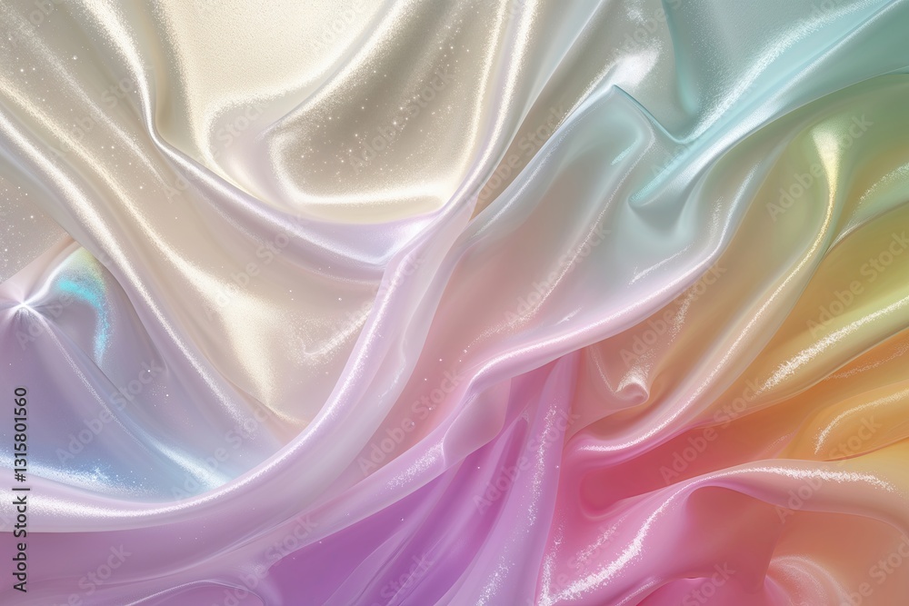 Obraz premium Ivory Shimmer Background with Soft Gradient and Vibrant Colors