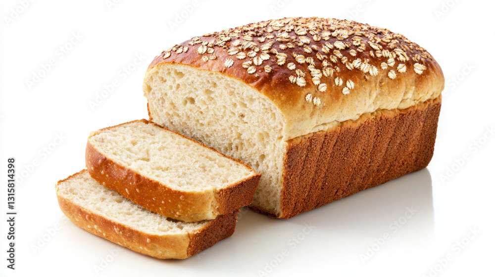 golden brown multigrain loaf with crusty exterior and sliced pieces golden brown multigrain loaf with crusty exterior and sliced pieces