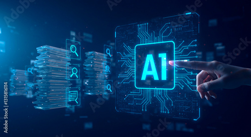 Human Utilizing AI for Data Management, Security, and Future Innovation