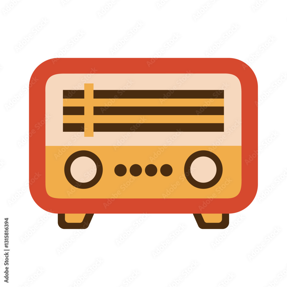 Fototapeta premium Vintage Object Wooden Radio