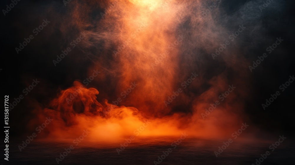 Burning Forest Under Dramatic Sky Burning Forest Under Dramatic Sky
