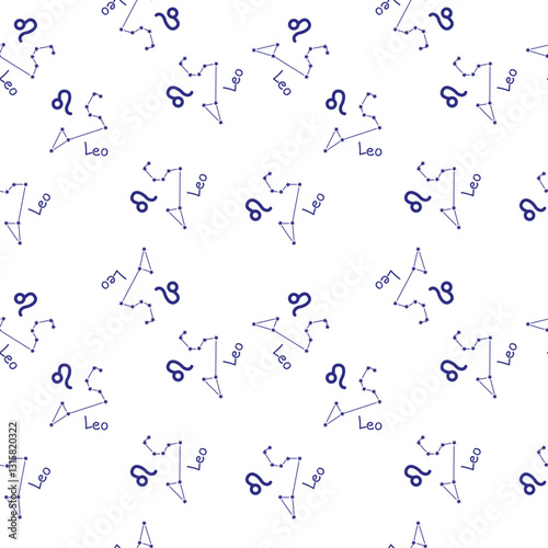 Leo zodiac sign pattern