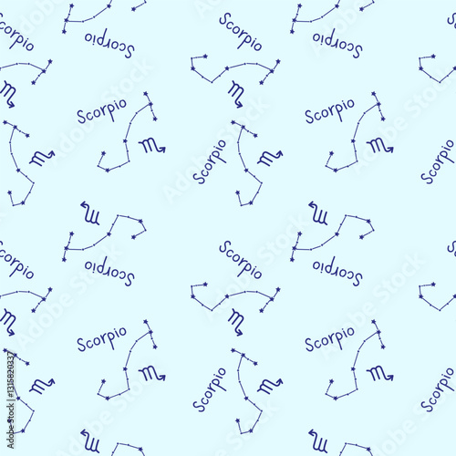 Scorpio  zodiac sign pattern
