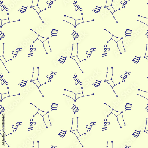Virgo zodiac sign pattern