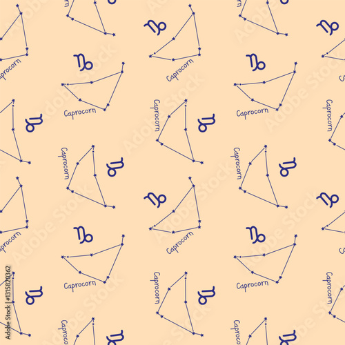 Capricorn zodiac sign pattern