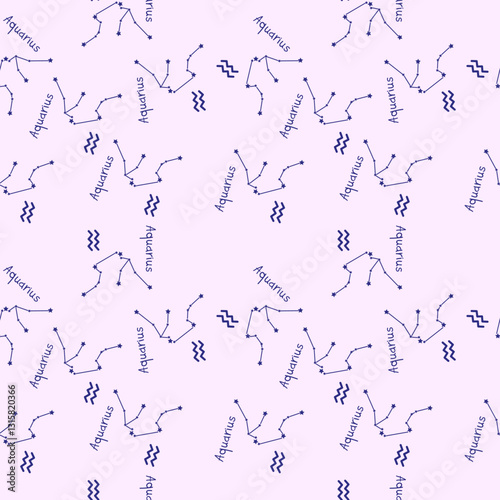 Aquarius zodiac sign pattern