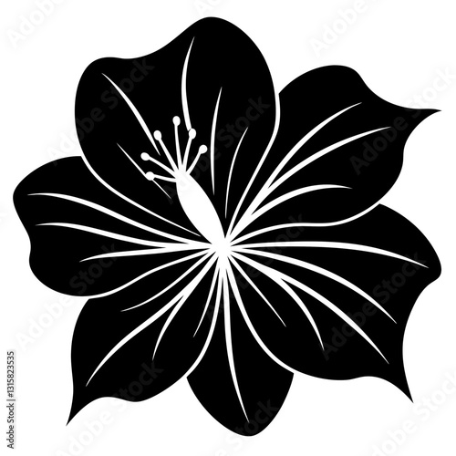 hibiscus Flower vector art illustration