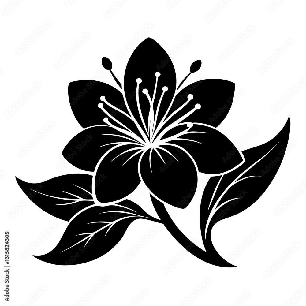 Obraz premium Flower vector art illustration