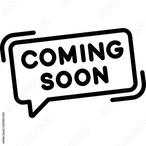 coming soon message bubble