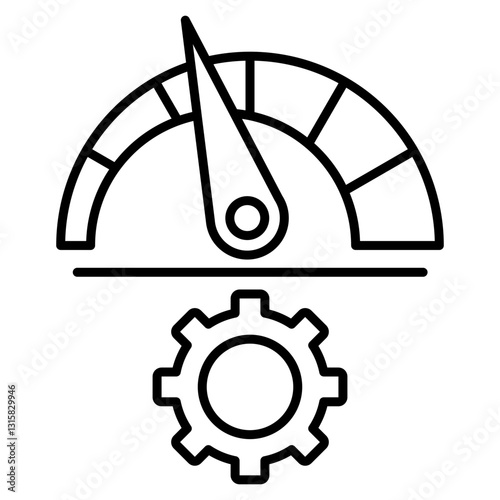 Performance  Icon Element For Design