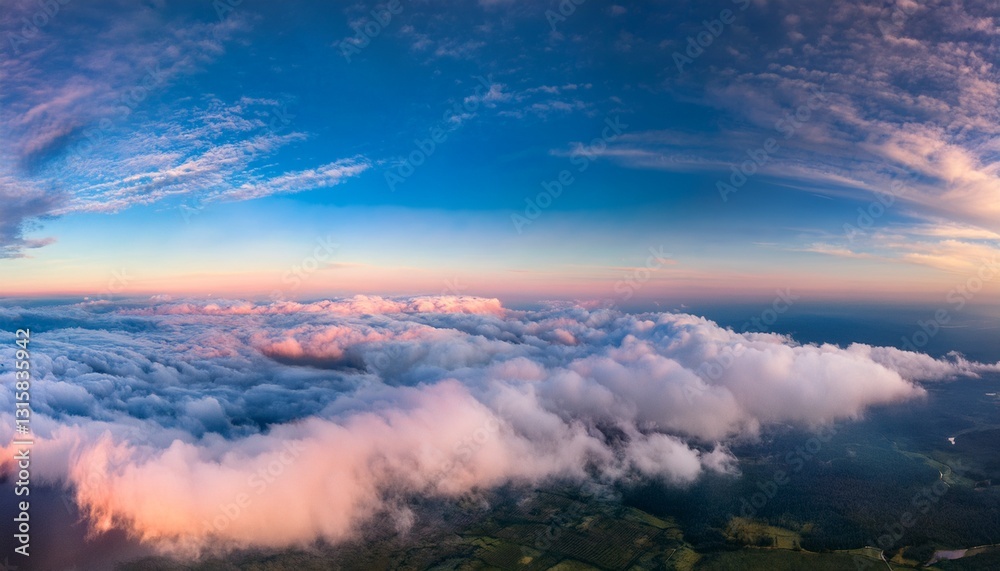 The sky transforms into a living work of art. The sky transforms into a living work of art.