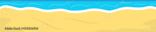 Summer Beach Landscape Illustration