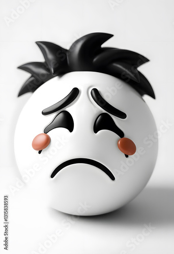 black and white mask with face