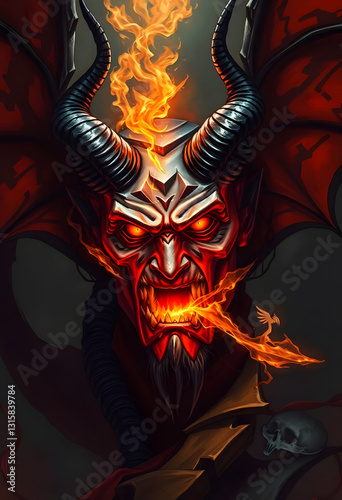 demon halloween background