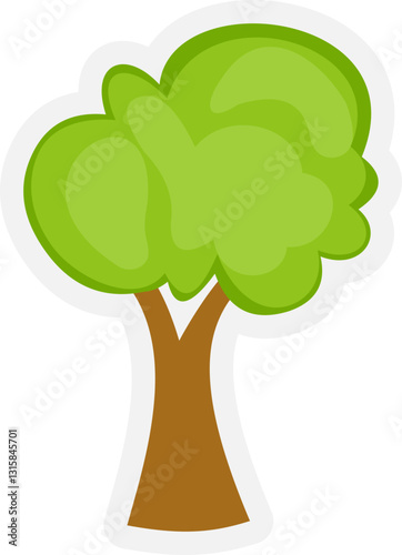Tree Cartoon Sticker 