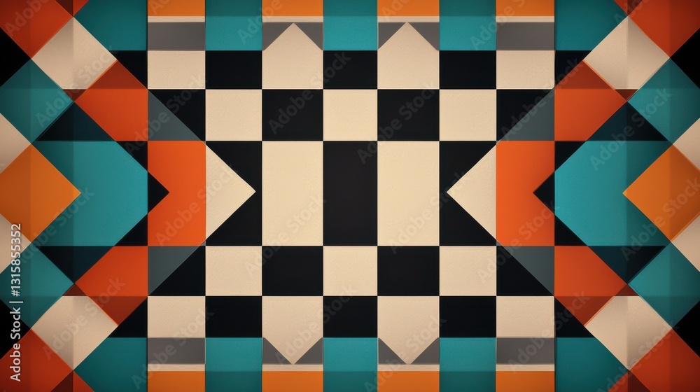 Vibrant Colorful Pattern on Deep Black Background Creating Striking Visual