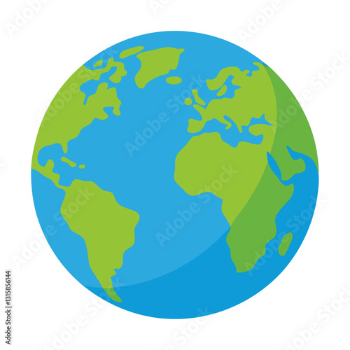 earth globe vector illustration