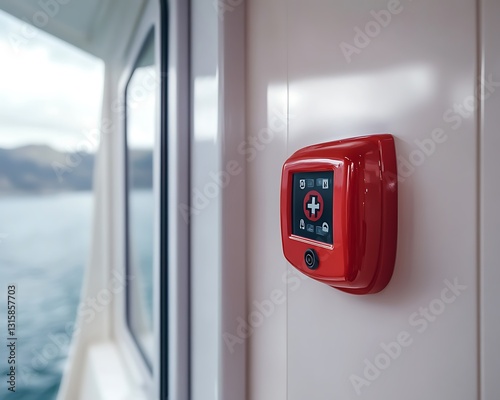 Red Ship Emergency Button, Ocean View
