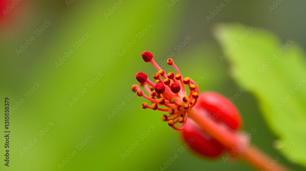 Close-up of a red flower, Acercamiento de una flor de color rojo 699 Close-up of a red flower, Acercamiento de una flor de color rojo 699