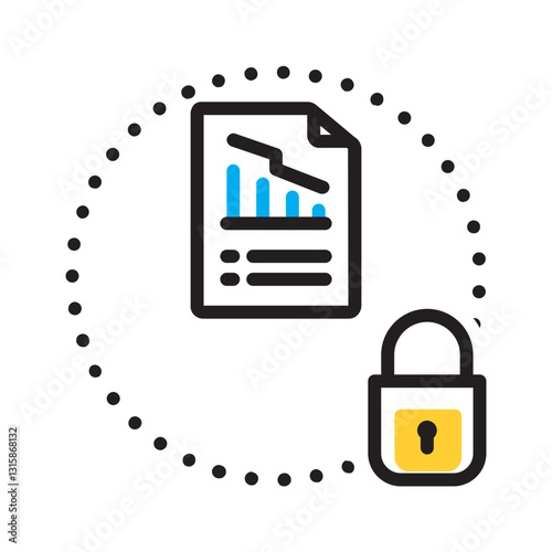 Vector multi color icon for Proprietary