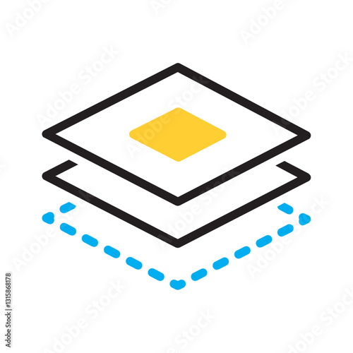 Vector multi color icon for Stacks